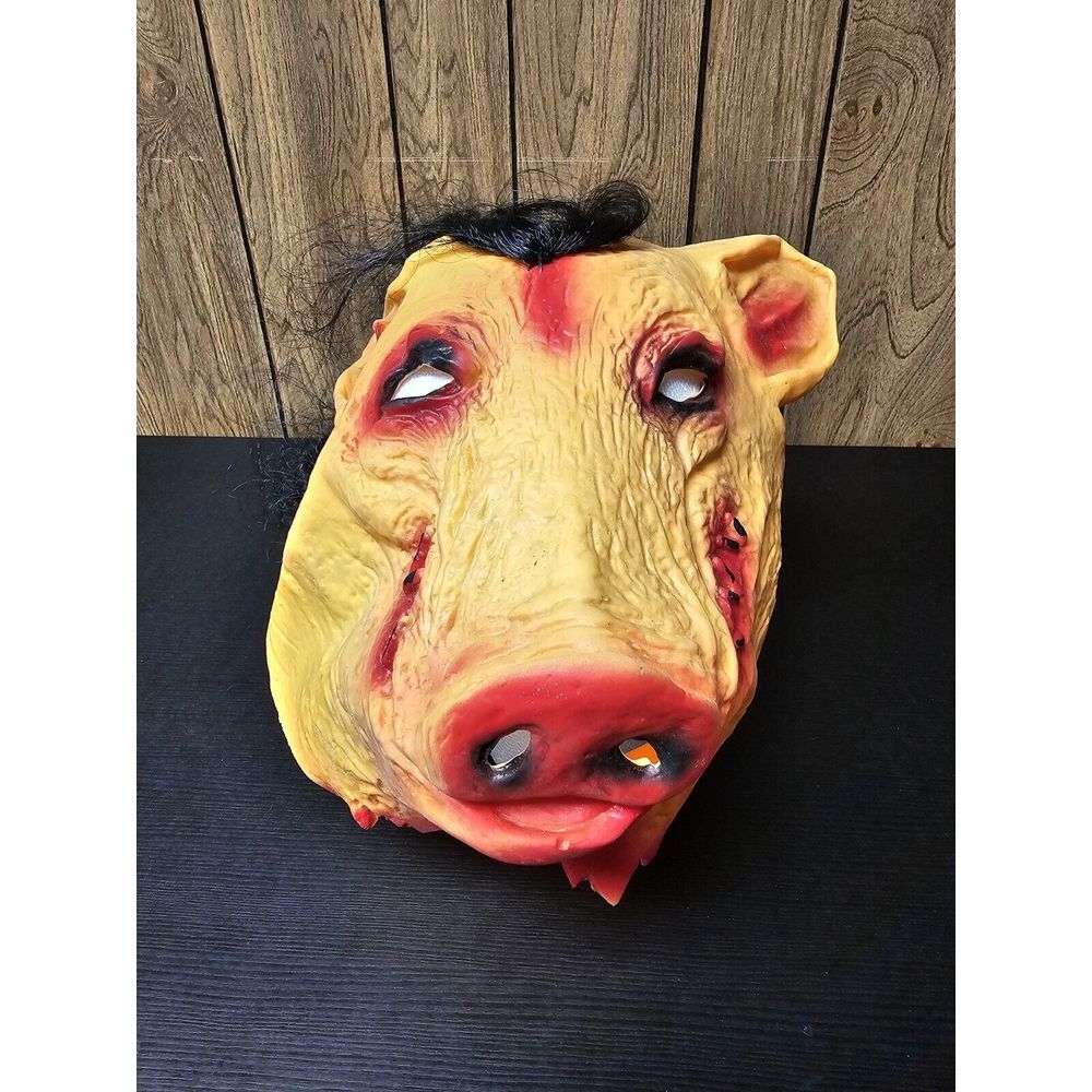 Vivid Latex‎ Horror Pig Monster Mask  With Wig/Hair
